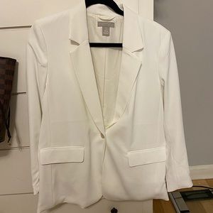 H&M White Oversized Blazer